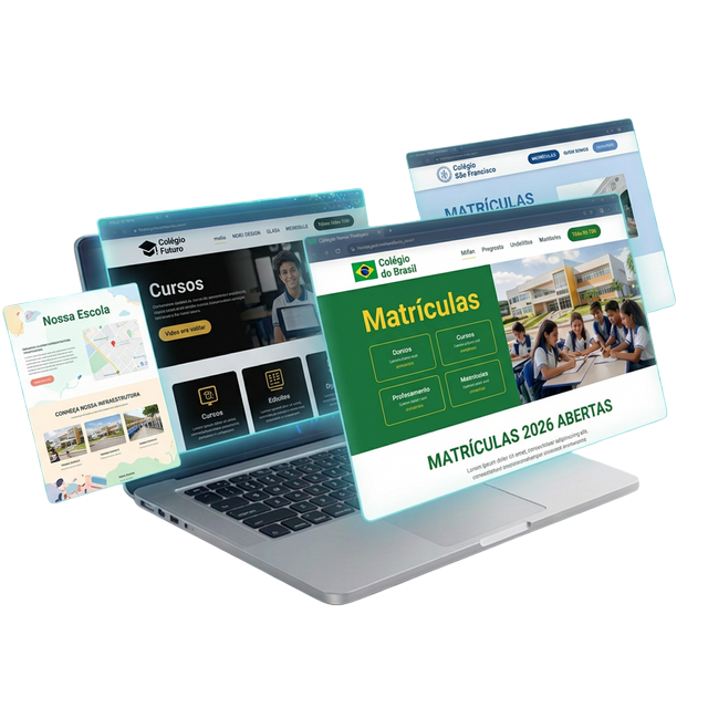Site Escolar Mockup